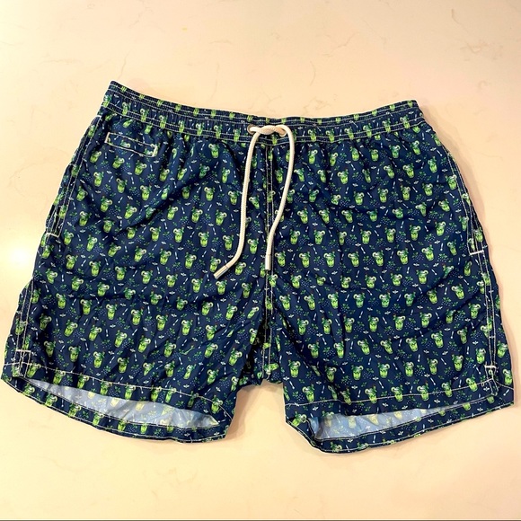 MC2 Saint Barth Mens micro mojito print Swim Shorts - Picture 1 of 5